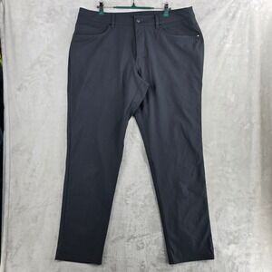 Lululemon ABC‎ Pant Relaxed 36 Gray Recycled Polyester Blend Mens Casual